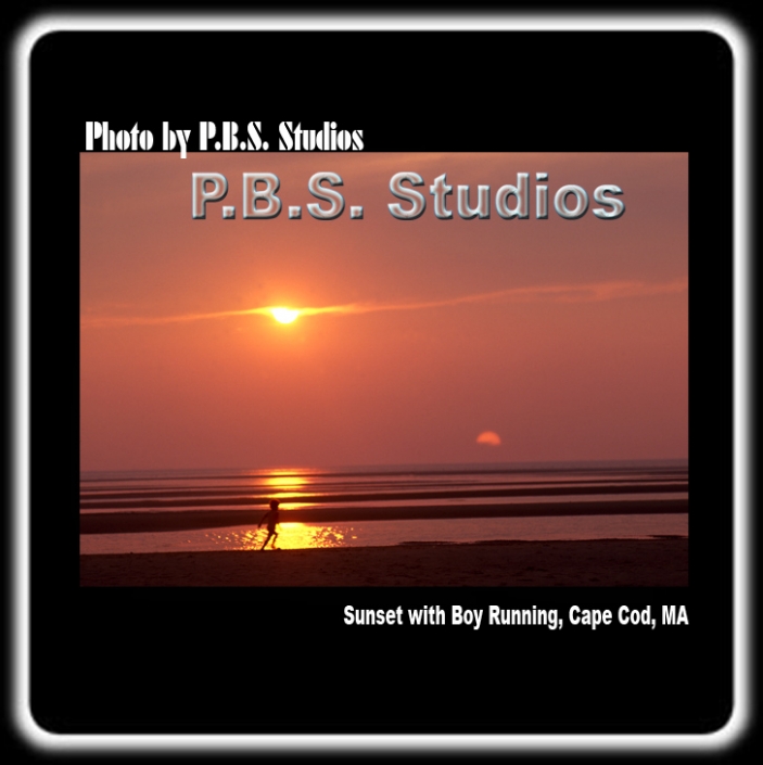 Cape Cod MA – Sunset with Boy Running CC100121 Cape Cod MA - Sunset with Boy Running