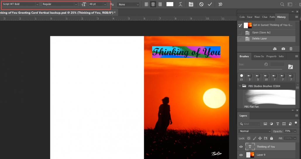 Article Creating Digital Greeting Card using Adobe PBS Studios